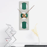 EM Collection - ‘Strauss Grey’ Post Modernist Wall Clock 70cm Length LP