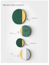 EM Collection - ‘Sinan Mirror Green’ Sculptured Wall Clock 134cm Length