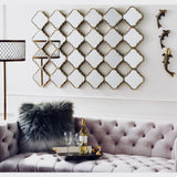 'Andromeda’ Mirror Wall Sculpture 120cm Length - Bold & Beautiful