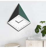 EM Collection - ‘Ando Green’ Diamond Wall Clock 50cm Length