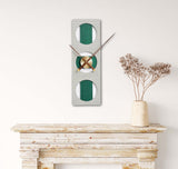 EM Collection - ‘Strauss Grey’ Post Modernist Wall Clock 70cm Length LP