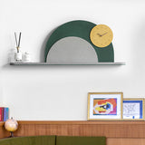 EM Collection - ‘Calatrava Green’ Wall Clock with Display Ledge 100cm Wide