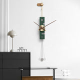 EM Collection - ‘Utzon Green’ Master Wall Clock with Pendulum 98cm Length