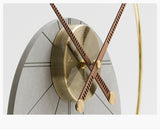 EM Collection - ‘Vogue Grey’ Bedside Table/Console Table Clock 46cm Wide