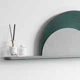 EM Collection - ‘Calatrava Green’ Wall Clock with Display Ledge 100cm Wide