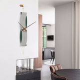 EM Collection - ‘Nelson Grey’ Art Deco Wall Clock with Pendulum 120cm Length