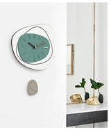 EM Collection - ‘Klein Green’ Elegant Wall Clock 57cm Length