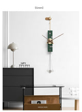 EM Collection - ‘Utzon Green’ Master Wall Clock with Pendulum 98cm Length
