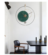 EM Collection - ‘Behrens Green’ Mid Century Modern Wall Clock 80cm Length