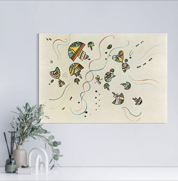 Last Watercolor - Painted by Wassily Kandinsky - Circa. 1944. High Quality Polyester Cotton Canvas Print. Ready to be Framed. Available in Two Sizes - 40cm X 60cm & 70cm x 100cm.