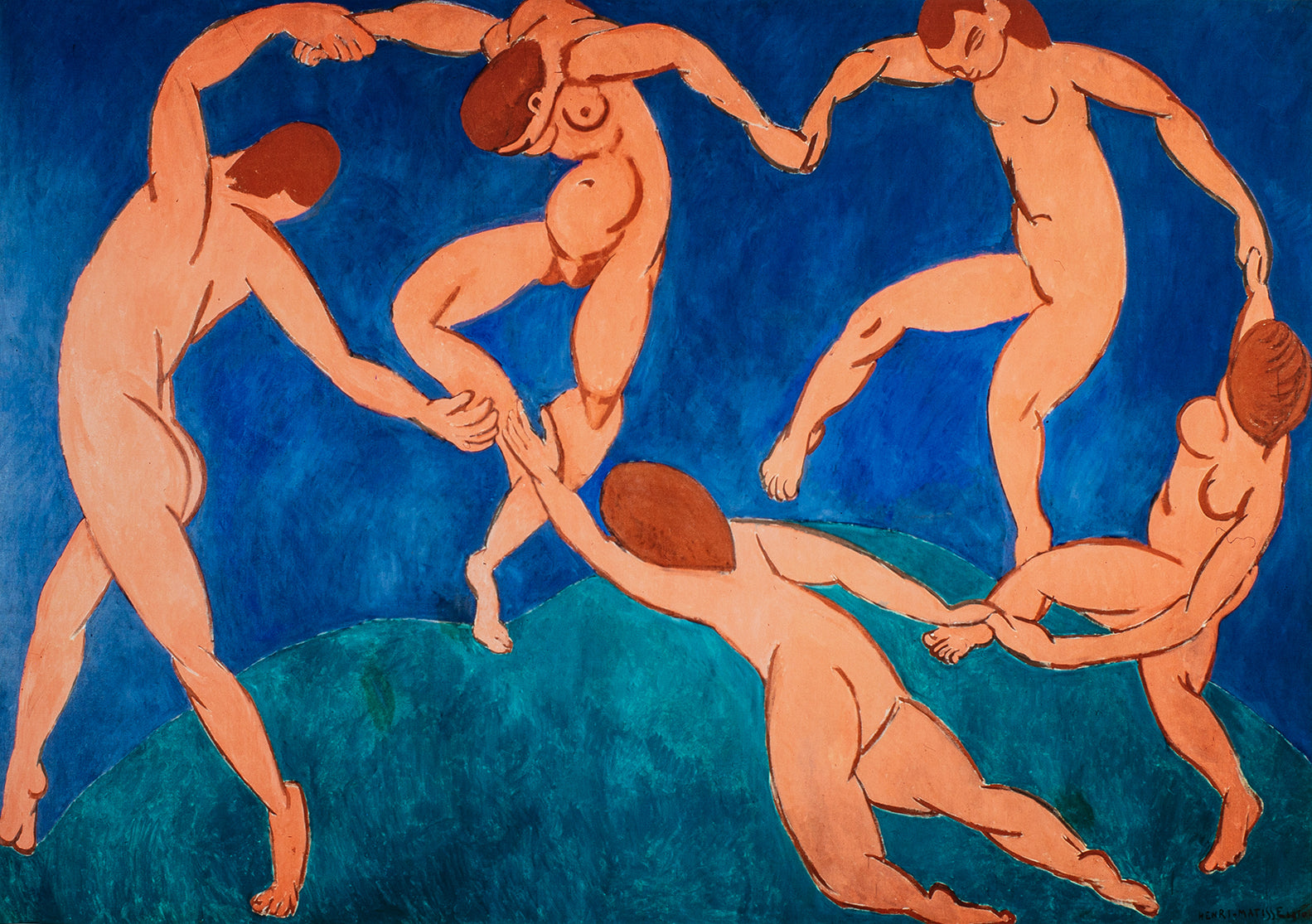 Dancers - Painted by Henri Matisse - Circa. 1888. High Quality Polyester Cotton Canvas Print. Ready to be Framed.