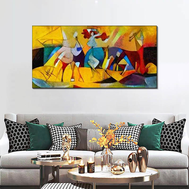Large Picasso Abstract Canvas Print (160cm) - Painted by Pablo Picasso. Bold & Beautiful Design Statement. Ready to be Framed or Mounted.