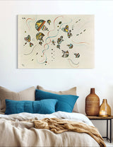 Last Watercolor - Painted by Wassily Kandinsky - Circa. 1944. High Quality Polyester Cotton Canvas Print. Ready to be Framed. Available in Two Sizes - 40cm X 60cm & 70cm x 100cm.