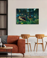 The Dream - Painted by Henri Rousseau - Circa. 1910. High Quality Polyester Cotton Canvas Print. Ready to be Framed or Mounted. Available in One Large Size. 70cm X 100cm. Stretched Canvas Option Available in One (1) Large Size - 70cm x 100cm.