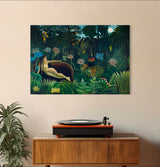 The Dream - Painted by Henri Rousseau - Circa. 1910. High Quality Polyester Cotton Canvas Print. Ready to be Framed or Mounted. Available in One Large Size. 70cm X 100cm. Stretched Canvas Option Available in One (1) Large Size - 70cm x 100cm.