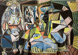 Women of Algiers- Painted by Pablo Picasso - Circa. 1954. High Quality Polyester Cotton Canvas Print. Ready to be Framed or Mounted. Available in One Large Size. 70cm X 100cm. Stretched Canvas Option Available in One (1) Large Size - 70cm x 100cm.