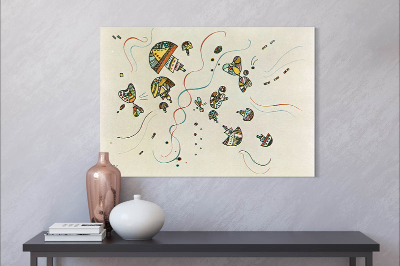 Last Watercolor - Painted by Wassily Kandinsky - Circa. 1944. High Quality Polyester Cotton Canvas Print. Ready to be Framed. Available in Two Sizes - 40cm X 60cm & 70cm x 100cm.