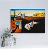 The Persistence of Memory - Painted by Salvador Dali - Circa. 1931. High Quality Polyester Cotton Canvas Print. Ready to be Framed or Mounted. Available in 3 Sizes - Small - Medium or Large.