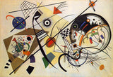 Traverse Lines - Painted by Wassily Kandinsky - Circa. 1923. High Quality Polyester Cotton Canvas Print. Ready to be Framed. Available in Two Sizes - 40cm X 60cm & 70cm x 100cm.