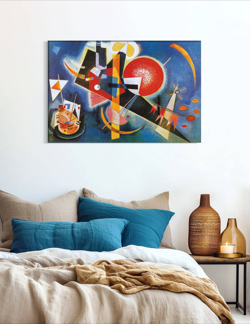 In Blue - Painted by Wassily Kandinsky- Circa. 1925. High Quality Polyester Cotton Canvas Print. Ready to be Framed or Mounted. Available in One Large Size. 60cm X 90cm.