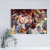 Composition VI- Painted by Wassily Kandinsky - Circa. 1913. High Quality Polyester Cotton Canvas Print. Ready to be Framed. Available in Two Sizes - 40cm X 60cm & 70cm x 100cm.