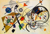 Traverse Lines - Painted by Wassily Kandinsky - Circa. 1923. High Quality Polyester Cotton Canvas Print. Ready to be Framed. Available in Two Sizes - 40cm X 60cm & 70cm x 100cm.