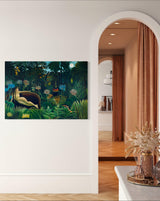 The Dream - Painted by Henri Rousseau - Circa. 1910. High Quality Polyester Cotton Canvas Print. Ready to be Framed or Mounted. Available in One Large Size. 70cm X 100cm. Stretched Canvas Option Available in One (1) Large Size - 70cm x 100cm.