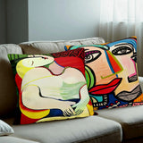 Polyester Cotton Premium Cushion Covers (PICASSO Collection) - 2 Gorgeous Picasso Designed Cushion Covers to Select From. Large 50cm Size. Designed to Mix & Match. Reimagine Your Space, Cubist Picasso Style.