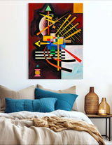 Above and Left - Painted by Wassily Kandinsky - Circa. 1925. High Quality Polyester Cotton Canvas Print. Ready to be Framed. Available in Two Sizes - 40cm X 60cm & 70cm x 100cm.