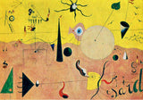 Catalan Landscape - Painted by Joan Miro - Circa. 1924. High Quality Polyester Cotton Canvas Print. Ready to be Framed or Mounted. Available in One Large Size. 70cm X 100cm. Stretched Canvas Option Available in One (1) Large Size - 70cm x 100cm.