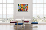 Concentric Circles Work of Art - Painted by Wassily Kandinsky - Circa. 1913. Picture Size - 60cm X 90cm. Framed Quality Canvas - Ready to Hang. -  Bold & Beautiful Design Statement.