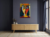 Head of a Woman in a Hat - Painted by Pablo Picasso - Circa. 1960. High Quality Polyester Cotton Canvas Print. Rolled Canvas Available in 3 Sizes - Small, Medium, or Large. Stretched Canvas Option Available in One (1) Large Size - 70cm x 100cm.