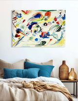 Abstract Watercolor - Painted by Wassily Kandinsky - Circa. 1910. High Quality Polyester Cotton Canvas Print. Ready to be Framed. Available in Two Sizes - 40cm X 60cm & 70cm x 100cm.