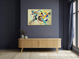 Composition 224 - Painted by Wassily Kandinsky - Circa. 1920. High Quality Polyester Cotton Canvas Print. Ready to be Framed. Available in Two Sizes - 40cm X 60cm & 70cm x 100cm.