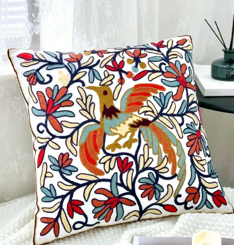 EMBROIDED Premium Cushion Covers (HAMPTONS Designer Collection) - 5 Exquisite Classically Inspired Cushion Covers to Select From. Standard 45cm Cushion Size.