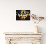 Last Supper by Da Vinci - Retro Metal Art Decor - Wall Mount or Free Standing on Console Table -  Size is 8'' X 12"