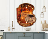 Retro LED Coffee Signage for Home or Coffee Shop