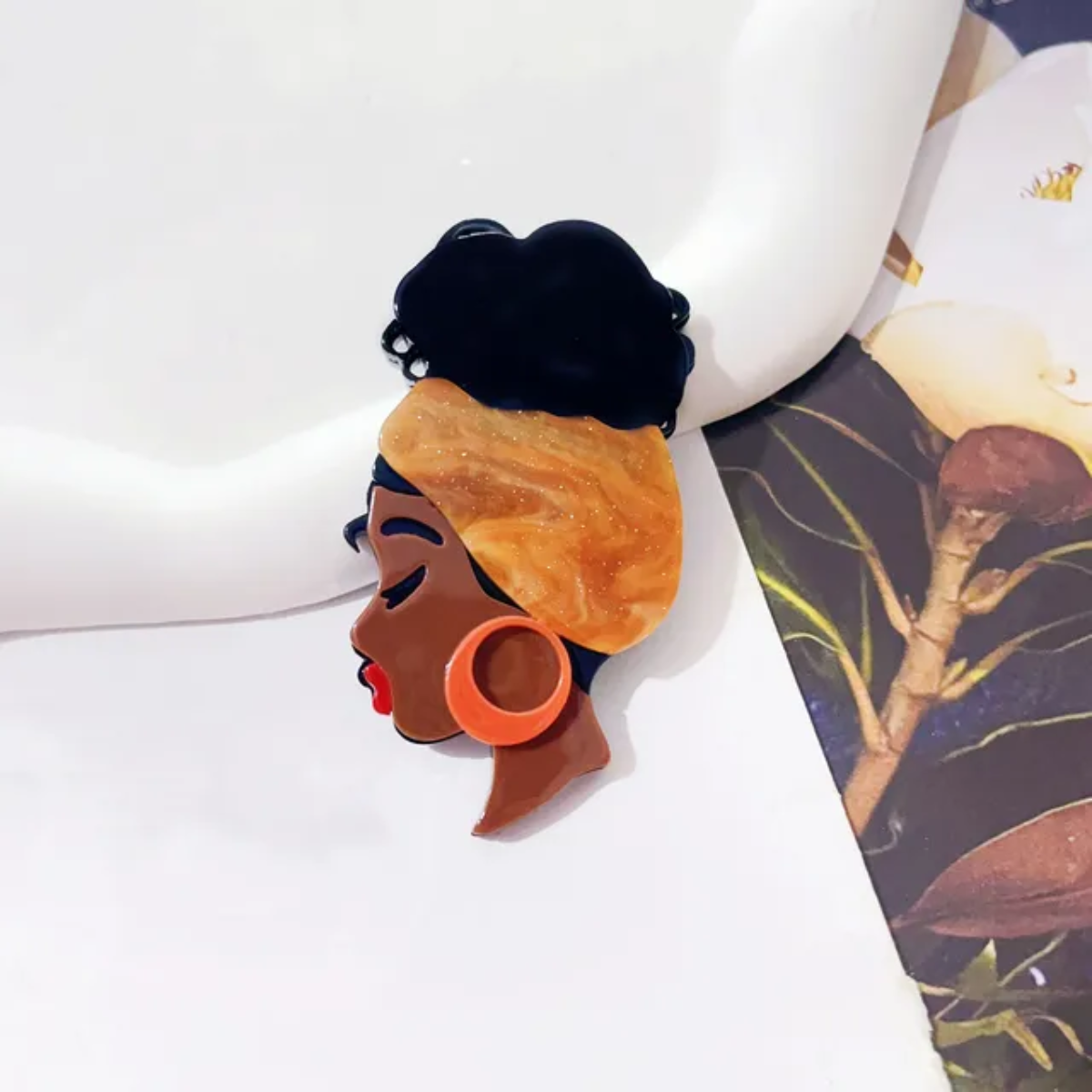Sovereign Afro Six – Headwrap Series Inspired by Cubist Art