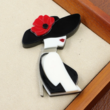 The Grand Red Carnation Brooch