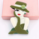 Artistic Deco Silhouette Brooch Collection