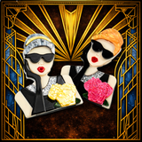 The Les Deux – Art Deco Statement Brooch Pair