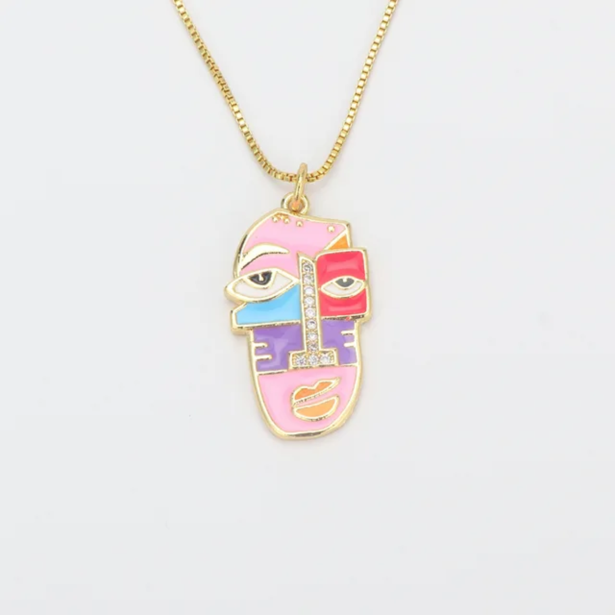 Cubist Reverie – 5 Variant Pendant Faces