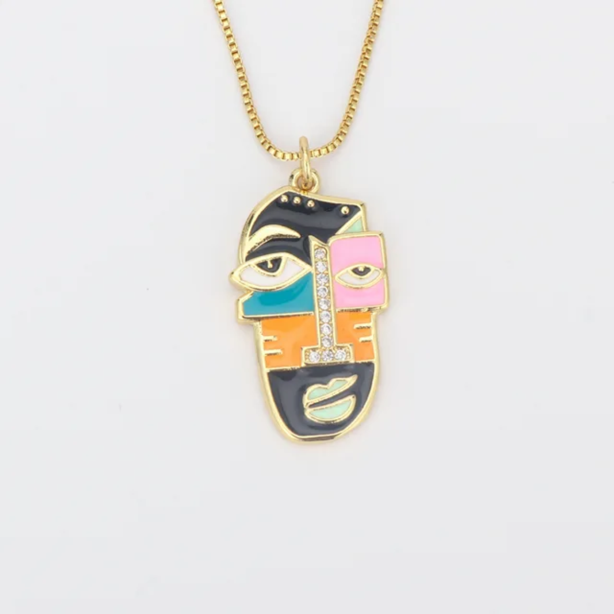 Cubist Reverie – 5 Variant Pendant Faces