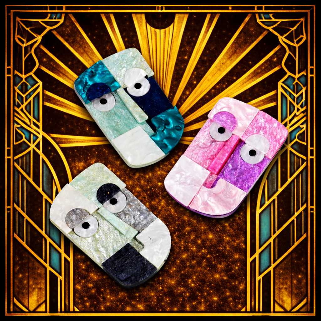 Cubist Reverie – Chromatic Collection of Three Faces Inspired by Picasso