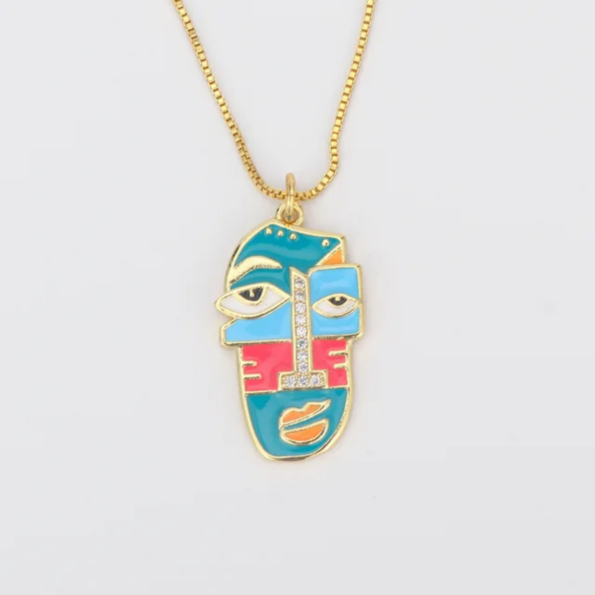 Cubist Reverie – 5 Variant Pendant Faces