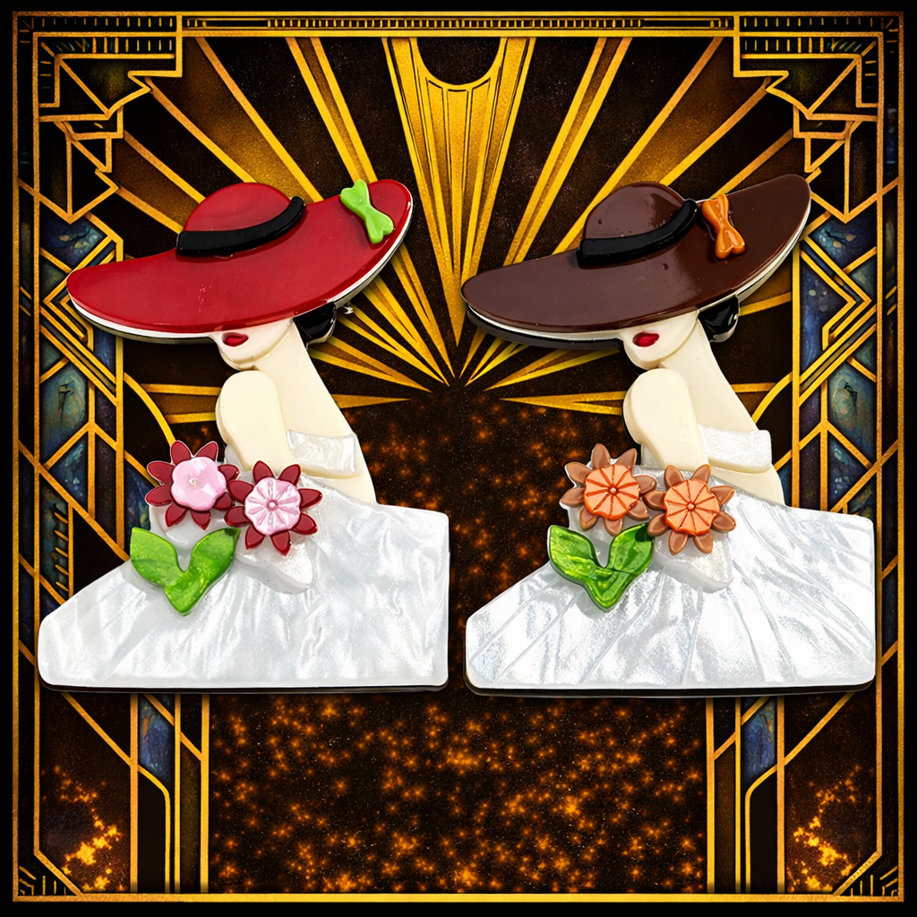 Garden Party Brooch Duo