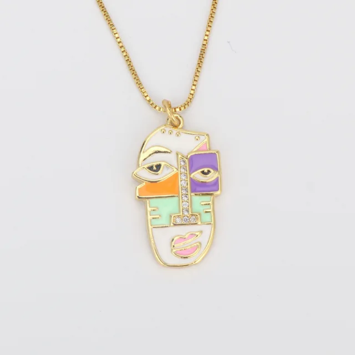 Cubist Reverie – 5 Variant Pendant Faces