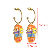 Cubist Reverie – Dual Gaze Earrings