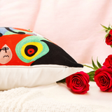 EMBROIDED MIRO Cushion Cover (Miro Collection) - Unique Artwork by Joan Miro - The Dream Artwork Circa 1925. Large 50cm Size. Elevate Your Space with Artful Comfort. A Touch of Miró Magic for Your Home. One of a Kind!