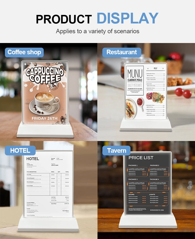 LumaStand™ A4 & A3 Rechargeable LED Displays. Illuminate your Promotions Anywhere with the LumaStand™ Rechargeable LED Lightbox, Designed for Hospitality Venues that Need Bright, Professional, Cable-Free Advertising or Menu Signage. BLACK COLOR ONLY!